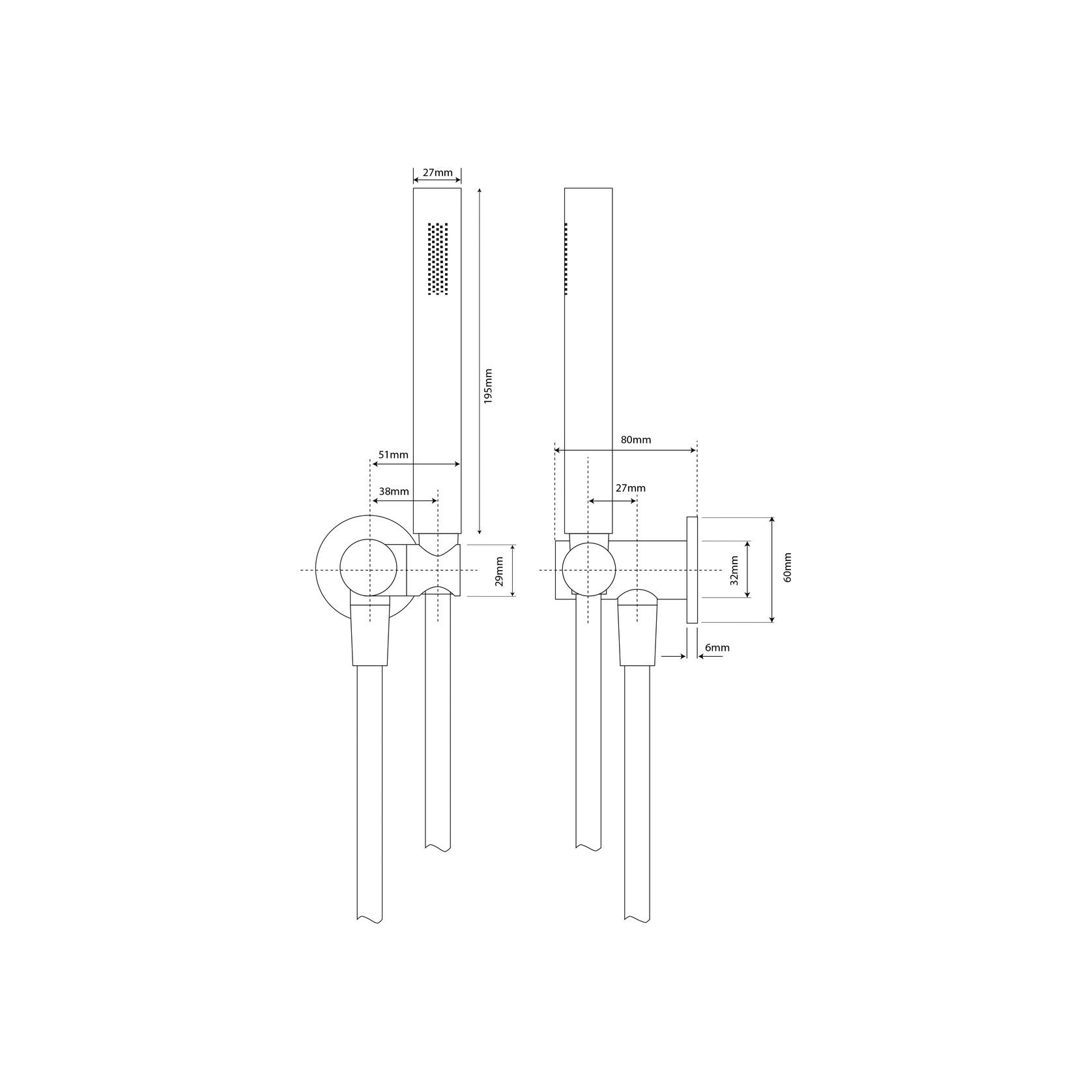 Storm Wall Mounted Shower Kit gallery detail image