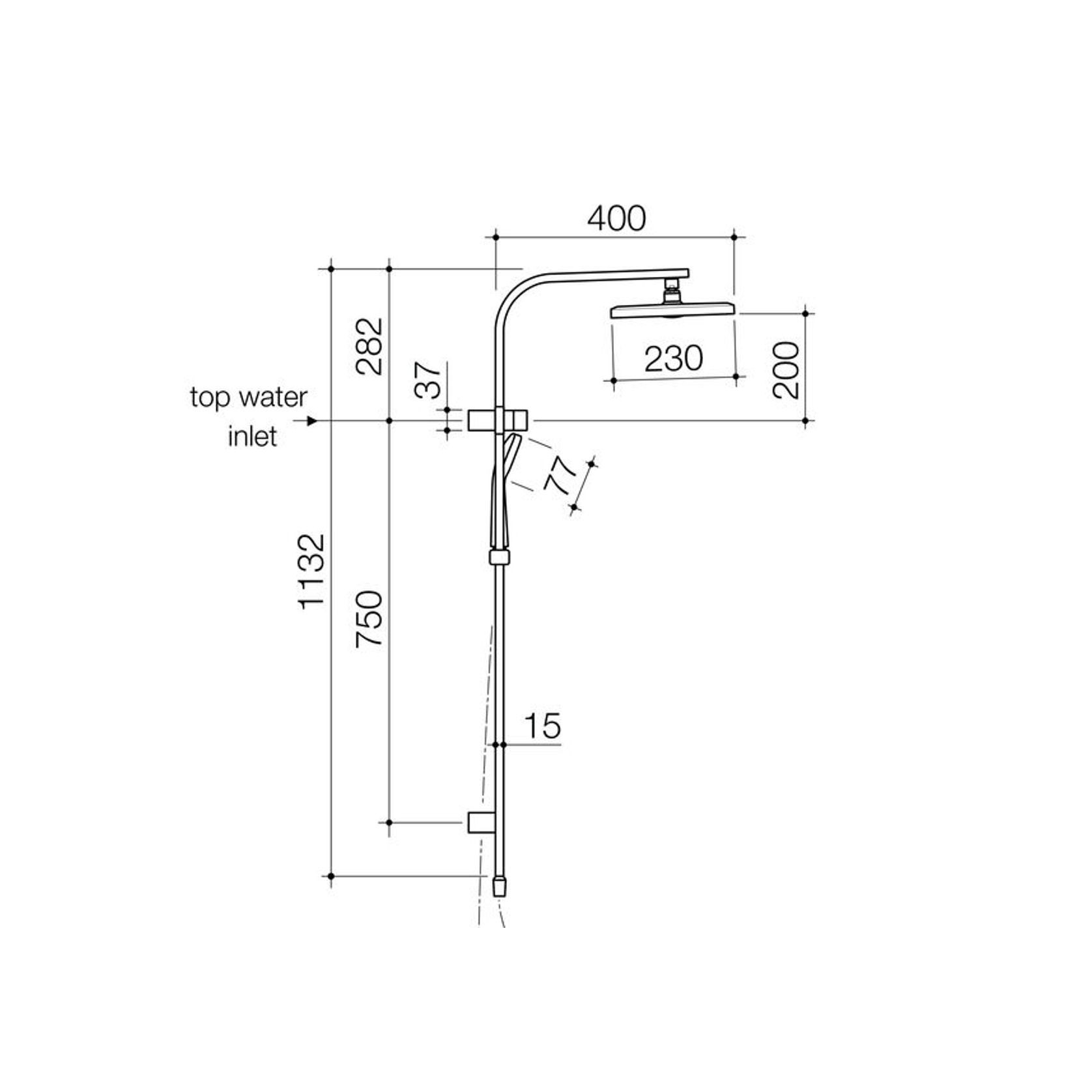 Waipori MK2 Satinjet Rail Shower With Overhead gallery detail image