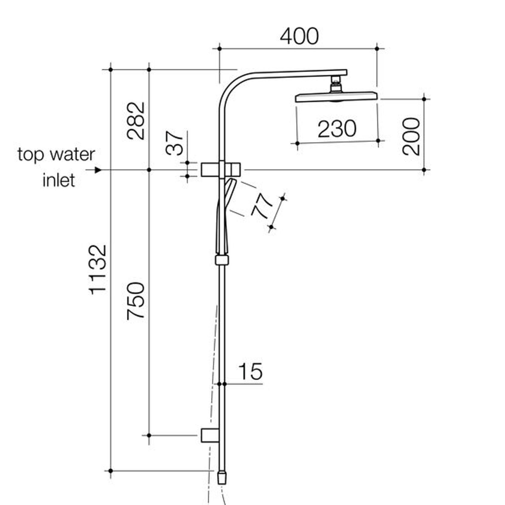 Waipori MK2 Satinjet Rail Shower With Overhead gallery detail image
