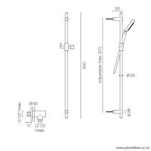 Buddy 3 Function Slide Shower gallery detail image