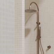 Zen SS316L Twin Shower | Brushed Bronze gallery detail image