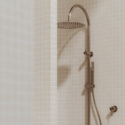 Zen SS316L Twin Shower | Brushed Bronze gallery detail image