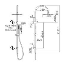 Zen SS316L Twin Shower | Brushed Nickel gallery detail image