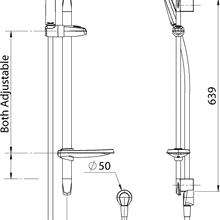 Futura Satinjet FU Slide Rail Shower gallery detail image