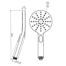 Round Handheld Shower Chrome gallery detail image