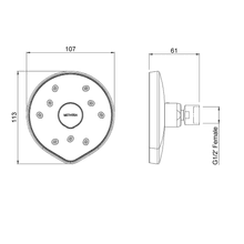 Kiri MKII Low Flow Wall Shower Rose gallery detail image