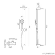 Oli 316 Round Slide Shower gallery detail image