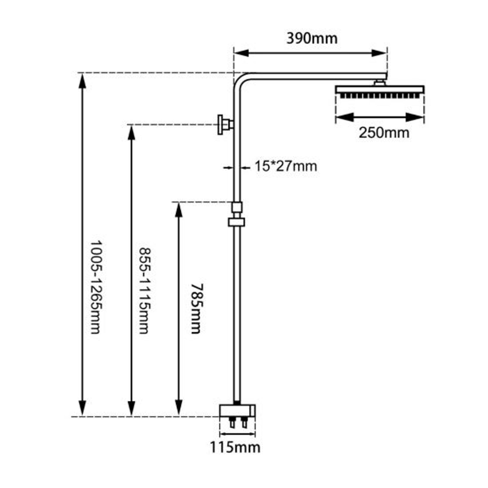 CH2125.SH.N+CH0002.SH+CH-S8.HHS | Square Shower Station gallery detail image