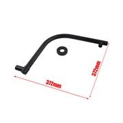 Gooseneck Square Shower Arm Matte Black gallery detail image