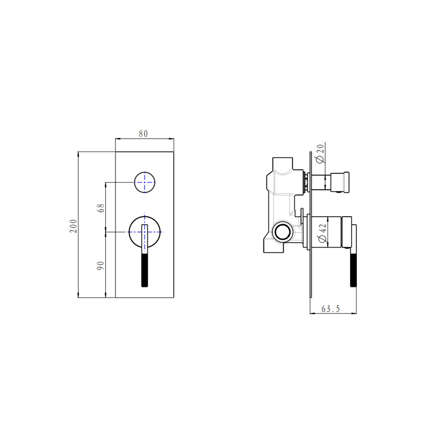 Caddence Mixer with Diverter Brushed Brass gallery detail image