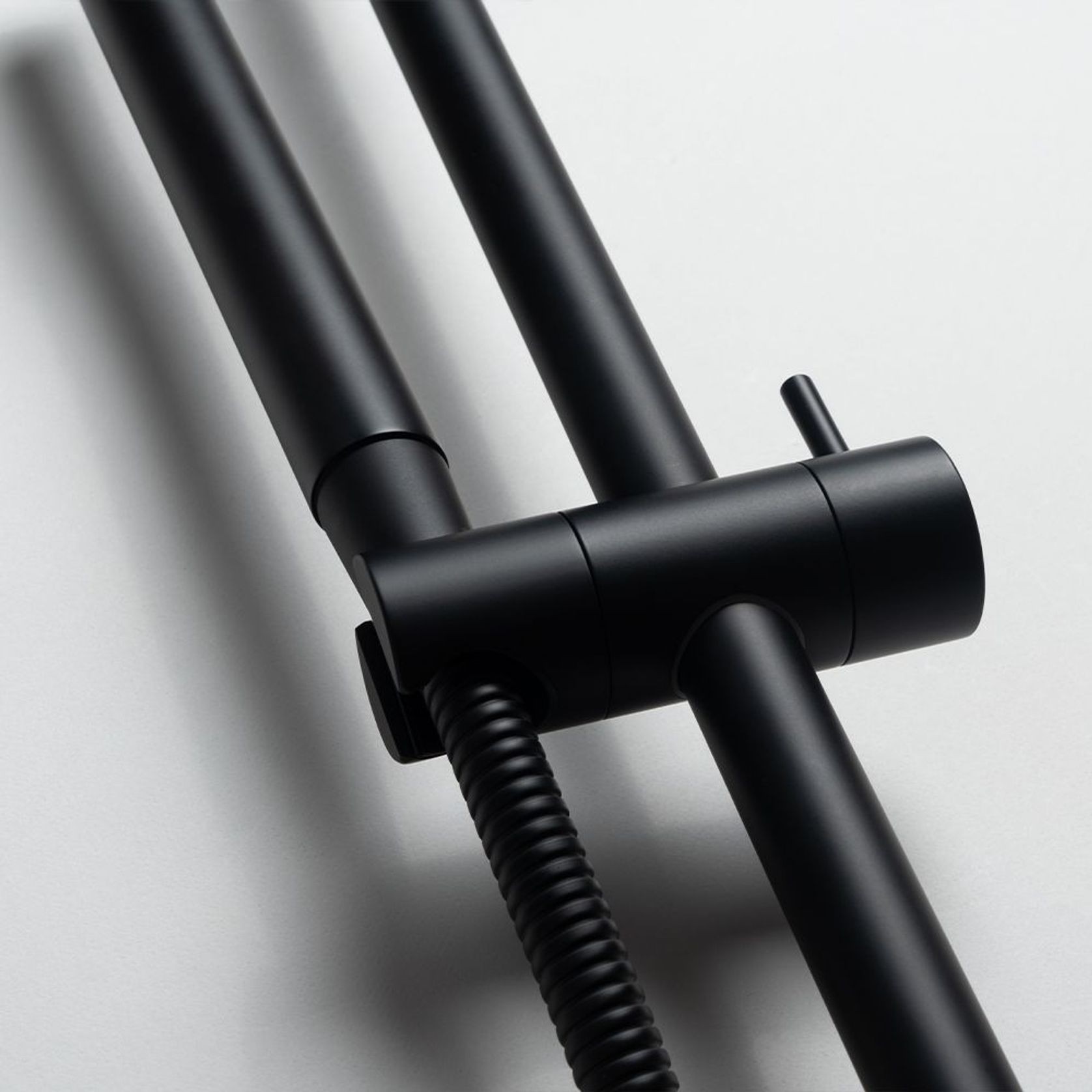 Mira Matte Black Shower on Rail gallery detail image