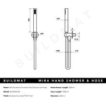 Mira Brushed Gunmetal Hand Shower and Hose gallery detail image