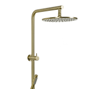 Mira Brushed Brass Gold Shower Rail Twin Set gallery detail image