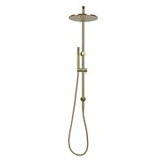 Mira Brushed Brass Gold Shower Rail Twin Set gallery detail image