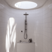 Mira Brushed Gunmetal Shower Rail Twin Set gallery detail image