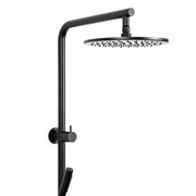 Mira Matte Black Shower Rail Twin Set gallery detail image
