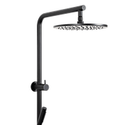 Mira Matte Black Shower Rail Twin Set gallery detail image