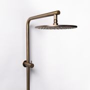 Mira Brushed Vintage Antique Brass Shower Rail Twin Set gallery detail image