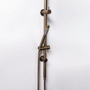 Mira Brushed Vintage Antique Brass Shower Rail Twin Set gallery detail image