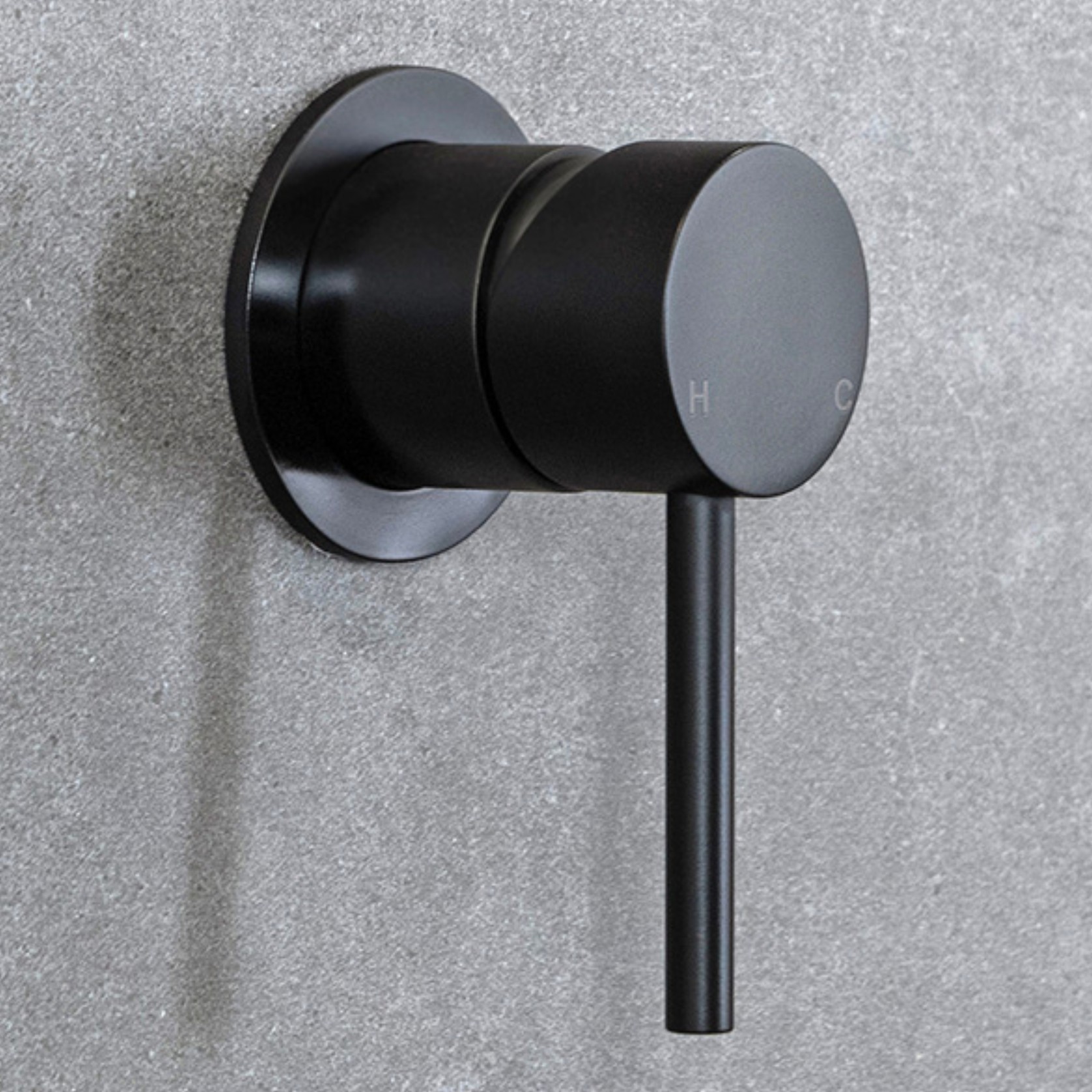 Mira Matte Black Wall Mixer gallery detail image