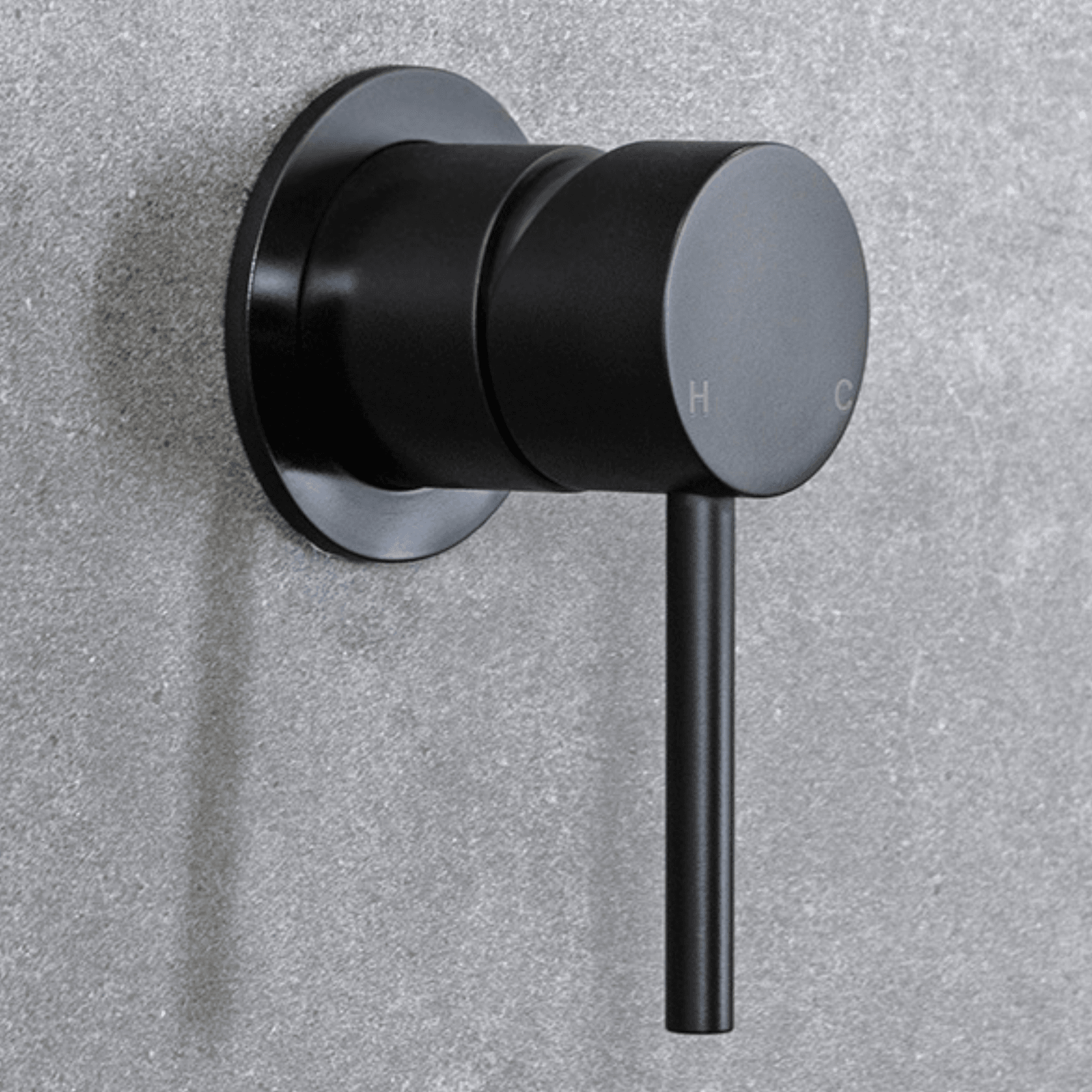 Mira Matte Black Wall Mixer gallery detail image