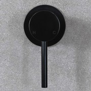 Mira Matte Black Wall Mixer gallery detail image