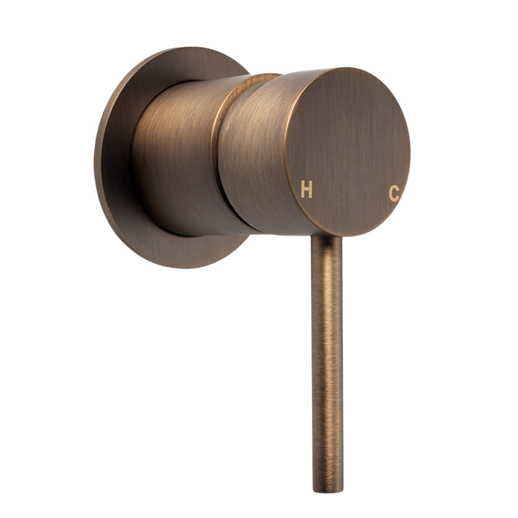 Mira Vintage Antique Brass Wall Mixer gallery detail image