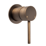 Mira Vintage Antique Brass Wall Mixer gallery detail image