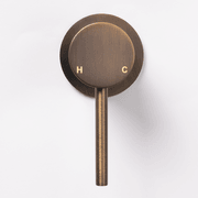 Mira Vintage Antique Brass Wall Mixer gallery detail image