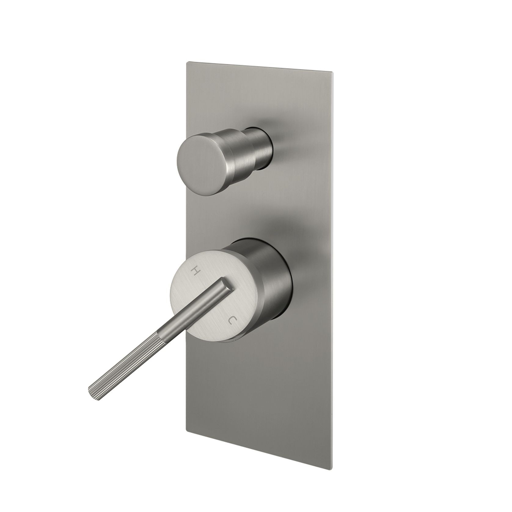 Caddence Wall Mixer with Diverter Brushed Nickel gallery detail image