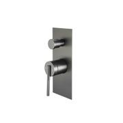 Caddence Wall Mixer with Diverter Gun Metal Grey gallery detail image
