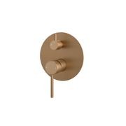 Lucid Pin Wall Mixer Diverter Trim Kit Brushed Copper gallery detail image