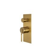 Caddence Mixer with Diverter Brushed Brass gallery detail image