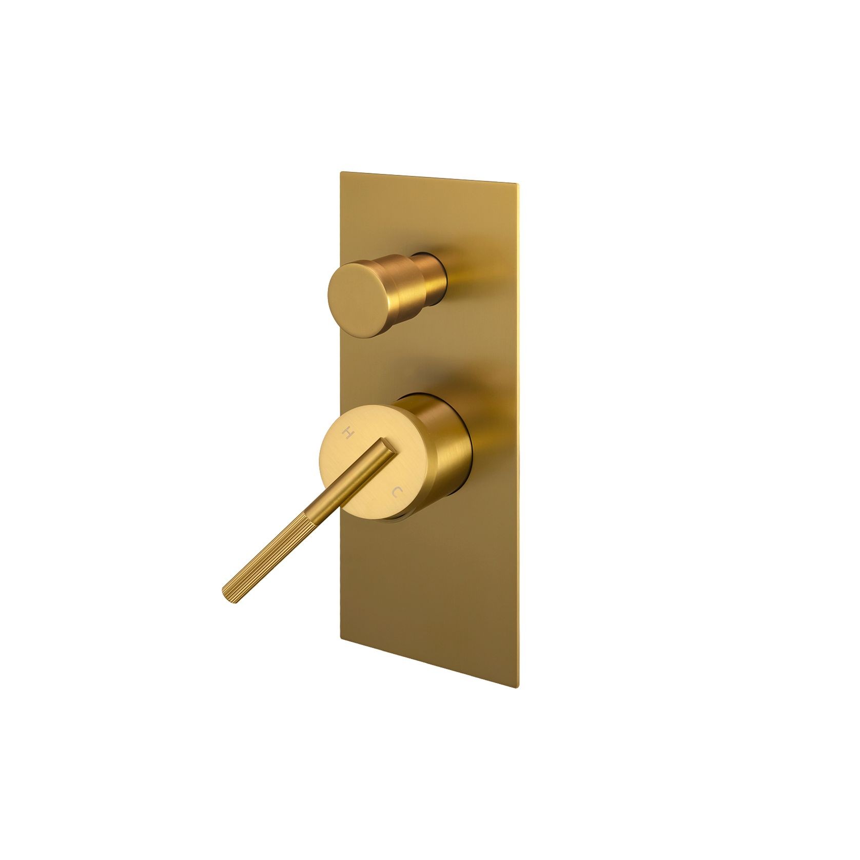 Caddence Mixer with Diverter Brushed Brass gallery detail image