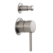 Mira Brushed Nickel Wall Mixer with divertor gallery detail image