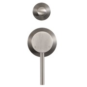 Mira Brushed Nickel Wall Mixer with divertor gallery detail image
