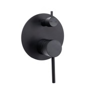 Mira Matte Black Wall Mixer Divertor Plate gallery detail image