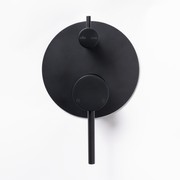 Mira Matte Black Wall Mixer Divertor Plate gallery detail image