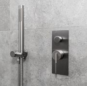 Caddence Wall Mixer with Diverter Brushed Nickel gallery detail image