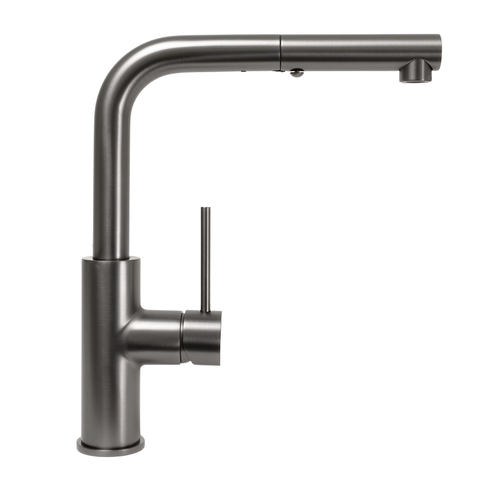 Nisa Square Pull Out Mixer Brushed Gunmetal gallery detail image