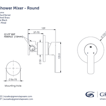 Astro II Round | Square Shower Mixer gallery detail image