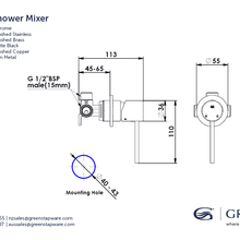 Gisele Shower Mixer gallery detail image