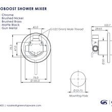 Maci FloBOOST Shower Mixer gallery detail image