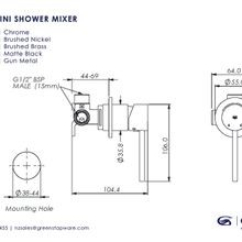 Maci Mini Shower Mixer gallery detail image