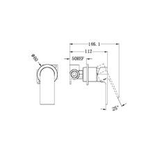 Bianca Shower Mixer 60mm Plate | Chrome gallery detail image