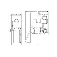 Bianca Shower Mixer & Divertor | Brushed Gold gallery detail image