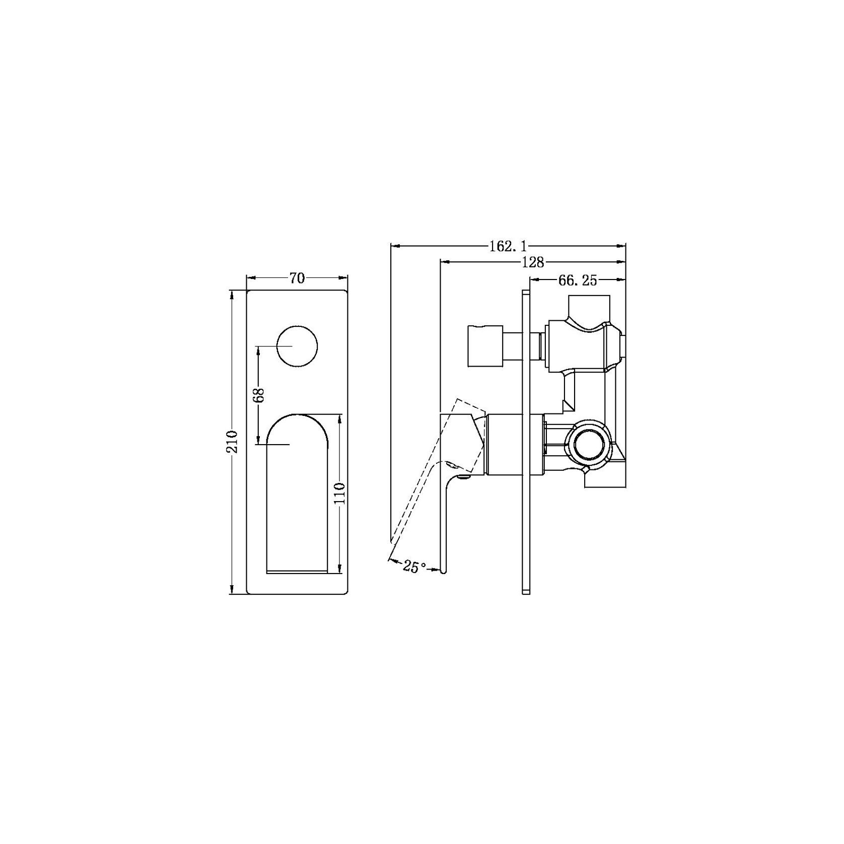Bianca Shower Mixer & Divertor | Brushed Gold gallery detail image