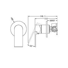 Bianca Shower Mixer 80mm Plate | Matte Black gallery detail image