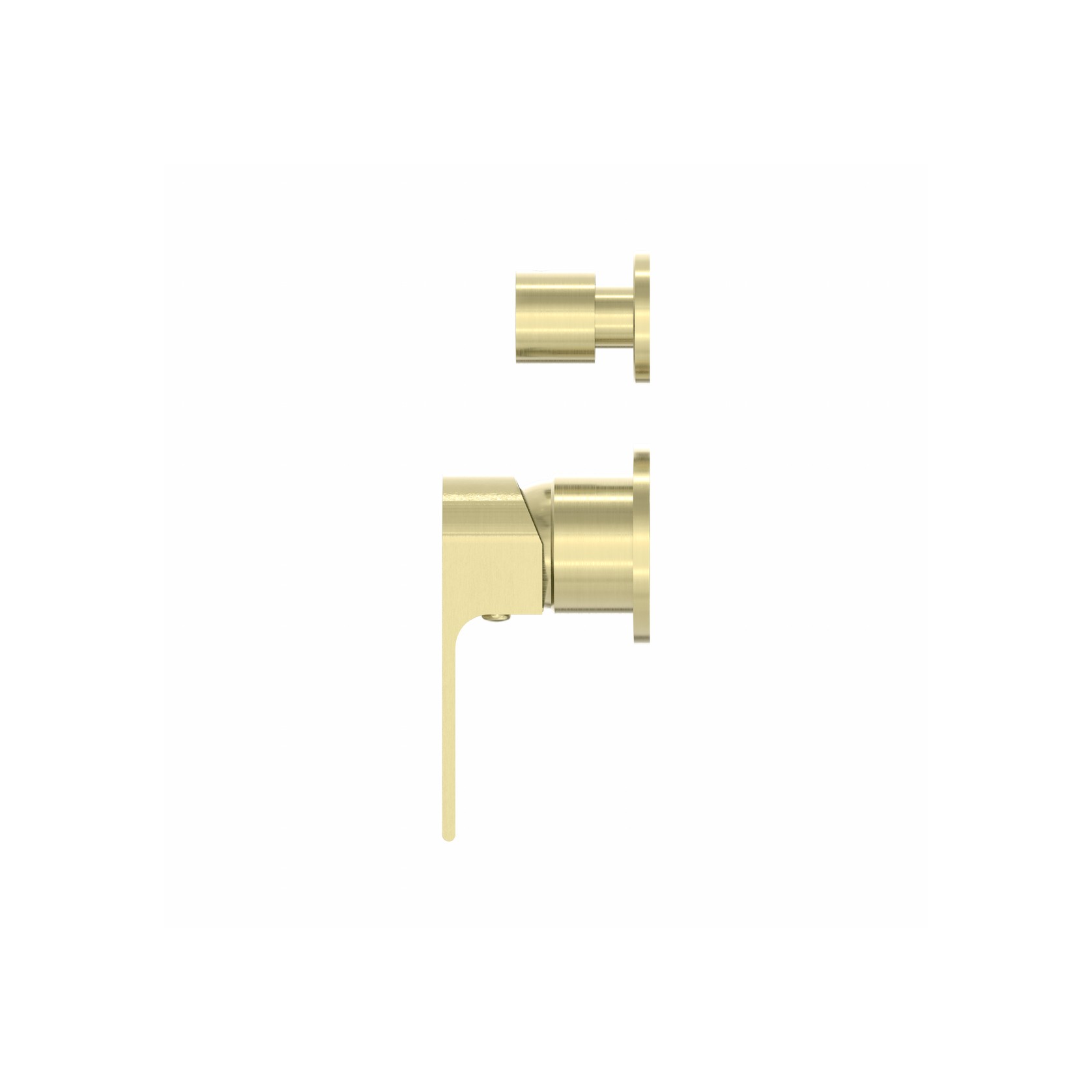 Bianca Shower Mixer & Divertor Back Plate | Brushed Gold gallery detail image