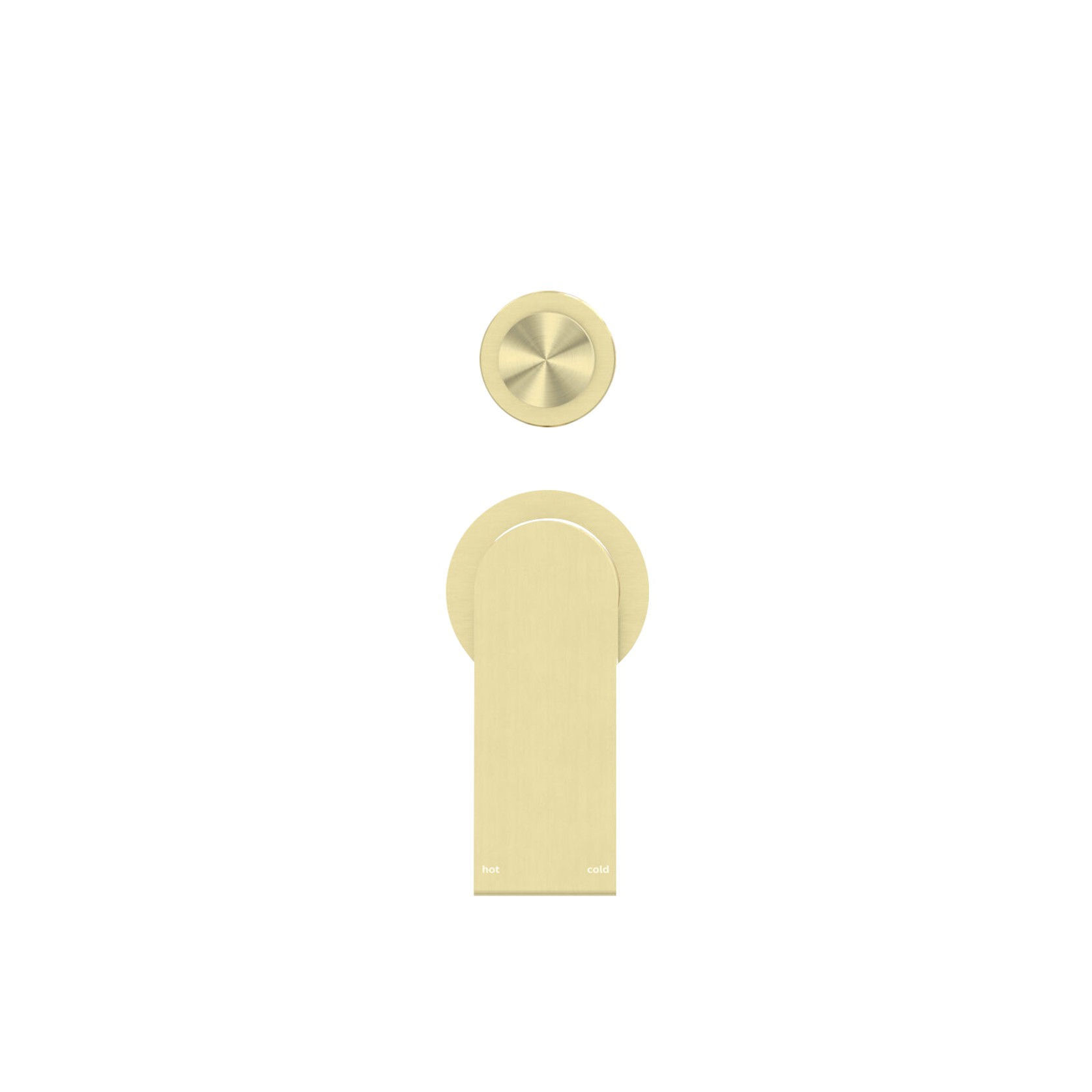 Bianca Shower Mixer & Divertor Back Plate | Brushed Gold gallery detail image